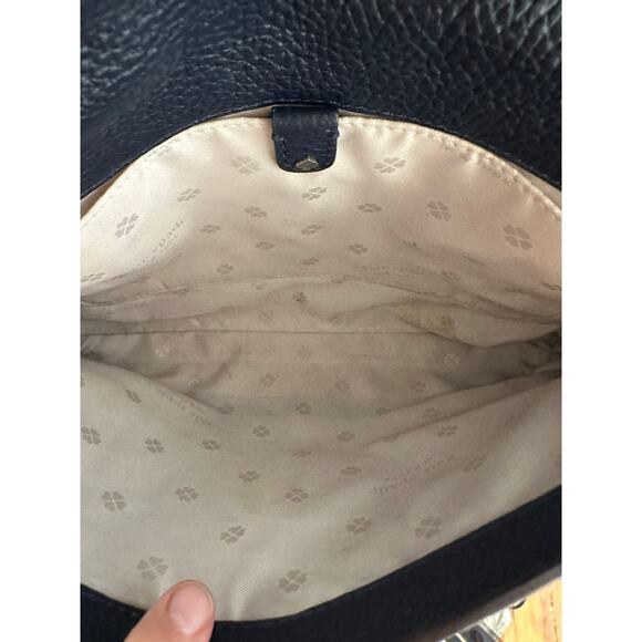 KATE SPADE NY Navy Polly LG Convertible Flap Zip Up Multi Pocket Crossbody Bag - Picture 10 of 14